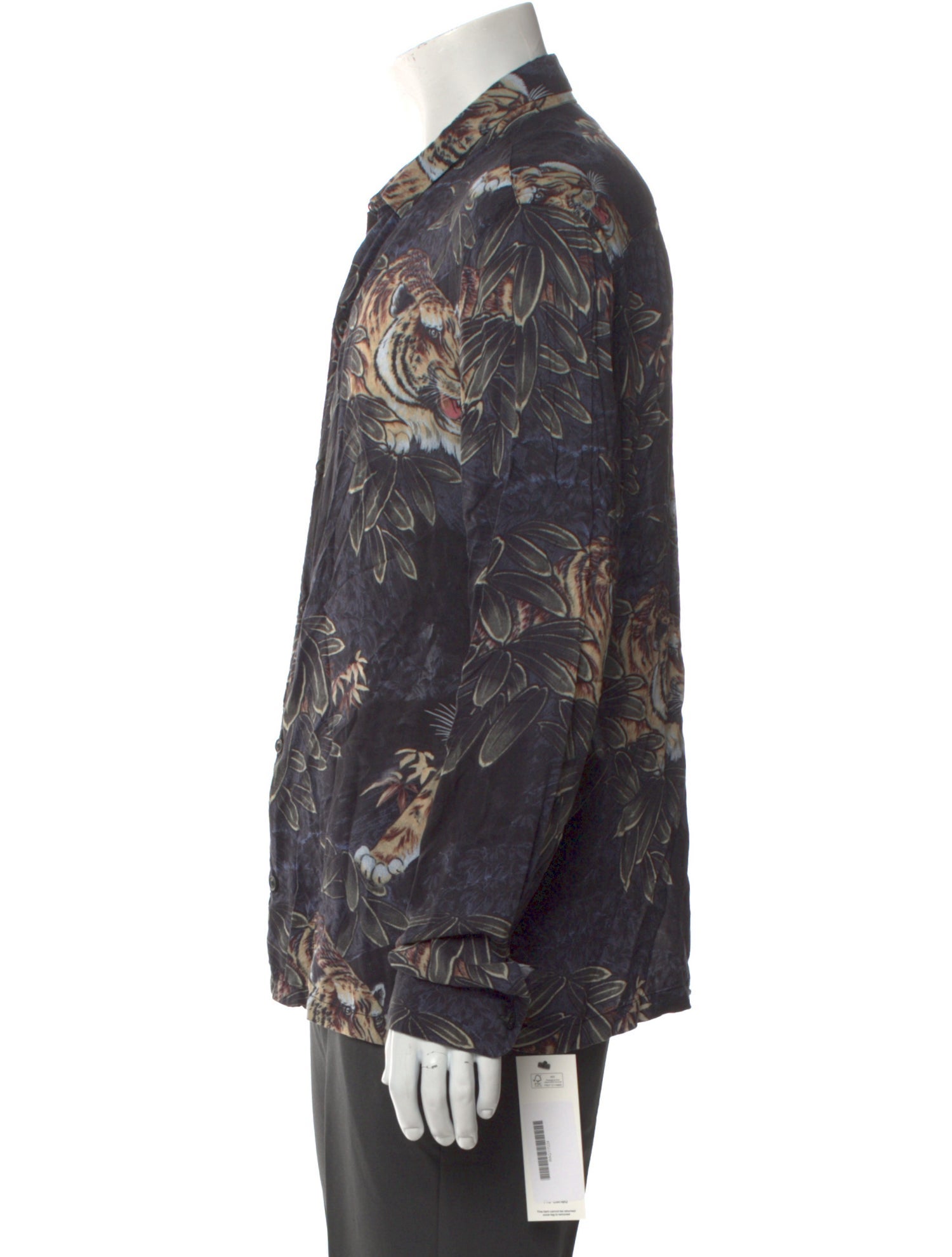 AllSaints Printed Long Sleeve Shirt
